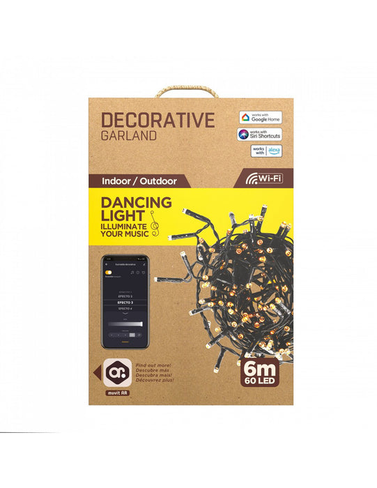 EAN 8426801164321 - Muvit MIOGAR001 iluminación decorativa Cadena de luces decorativa 60 bombilla(s) 3,6 W G imagen 5