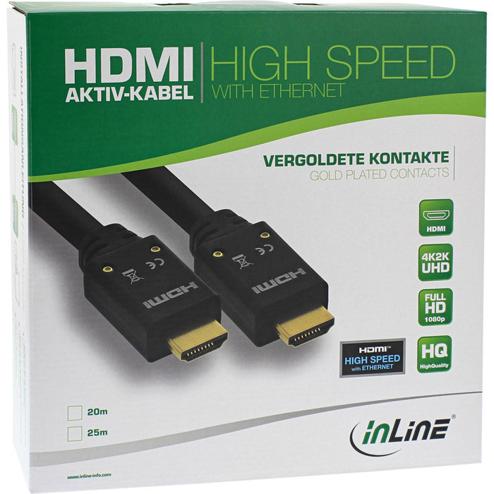 EAN 4043718273119 - InLine 17525B cable HDMI 25 m HDMI tipo A (Estándar) Negro imagen 3