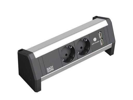 EAN 4016514062782 - Bachmann DESK 1 base múltiple 2 salidas AC Interior Negro, Plata imagen 1