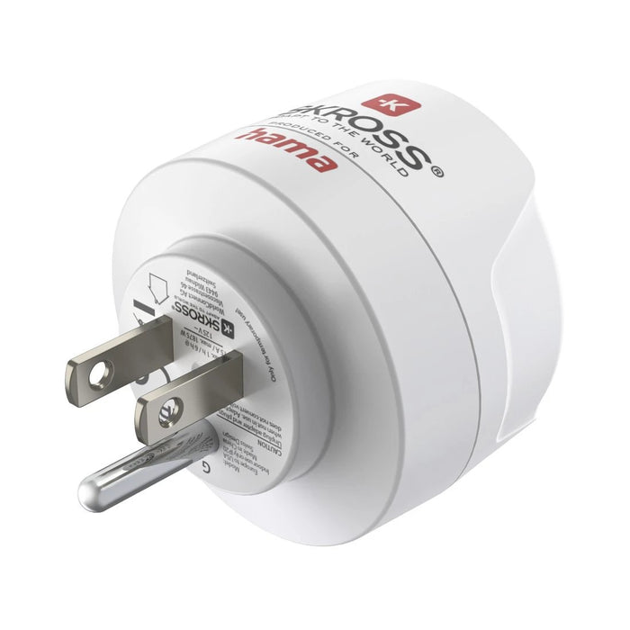 EAN 4047443553652 - Hama 00223485 adaptador de enchufe eléctrico Tipo B Tipo C (Euroconcexión) + Tipo F Blanco imagen 3
