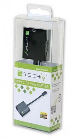 EAN 8057685302938 - Techly IDATA HDMI-VGA5 adaptador de cable de vídeo VGA (D-Sub) HDMI tipo D (Micro) Negro imagen 2