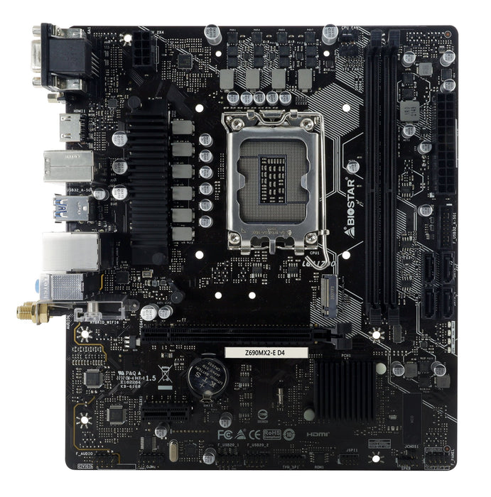 EAN 4712960688148 - Biostar Z690MX2-E D4 placa base Intel Z690 LGA 1700 micro ATX imagen 1