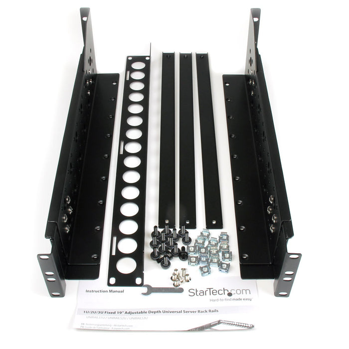 EAN 65030845632 - StarTech.com UNIRAILS3U accesorio de bastidor Carril de rack imagen 5