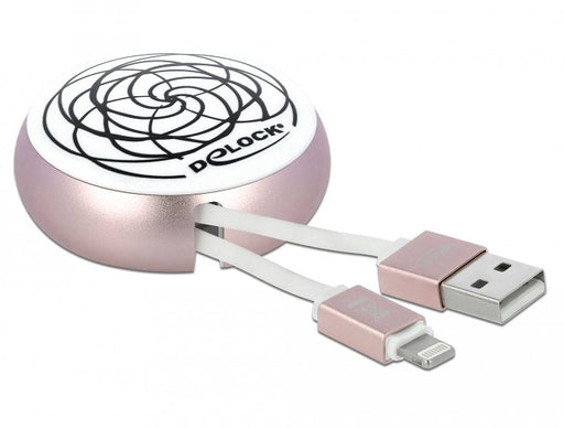 EAN 4043619858170 - DeLOCK 85817 cable de conector Lightning 0,92 m Rosa, Blanco imagen 1