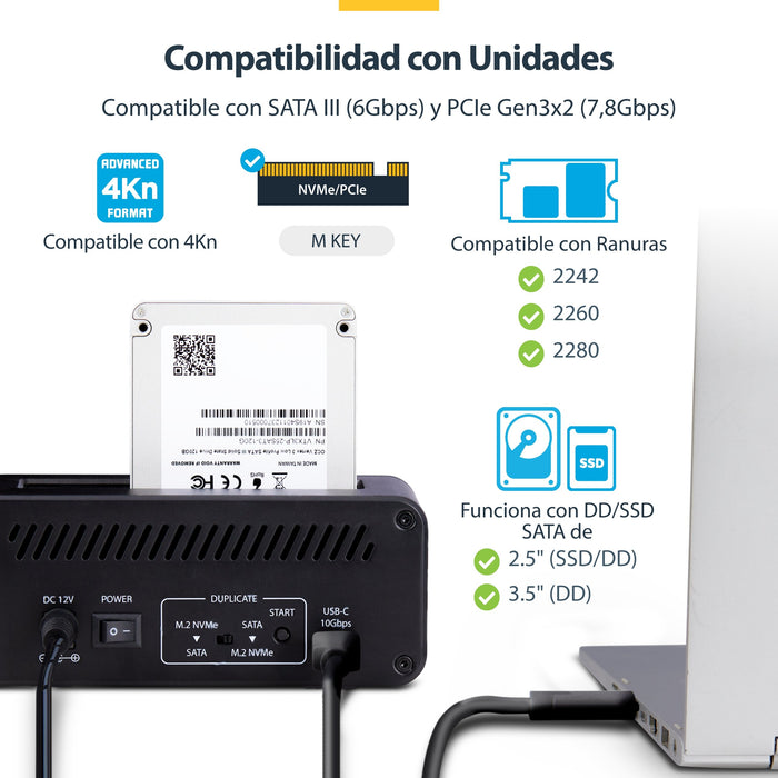 EAN 0065030904728 - StarTech.com N2-M2-SSD-DUPLICATOR duplicador de datos y soporte Duplicador de HDD/ SSD (discos duros/unid imagen 15