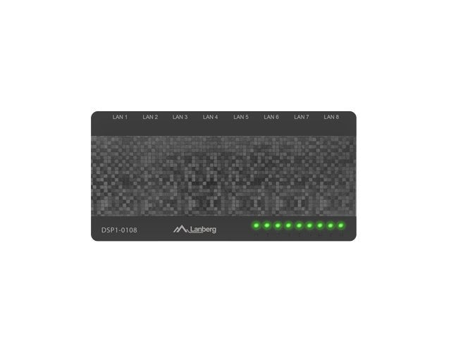 EAN 5901969415681 - Lanberg DSP1-0108 switch No administrado Fast Ethernet (10/100) Negro imagen 2