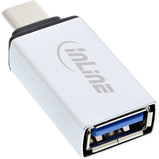 EAN 4043718258765 - InLine 35801 cambiador de género para cable USB type C male USB-A Plata imagen 2