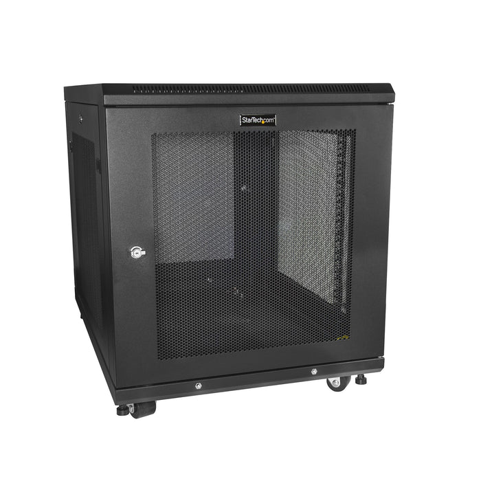 EAN 0065030870252 - StarTech.com RK1233BKM armario rack Rack o bastidor independiente Negro imagen 1