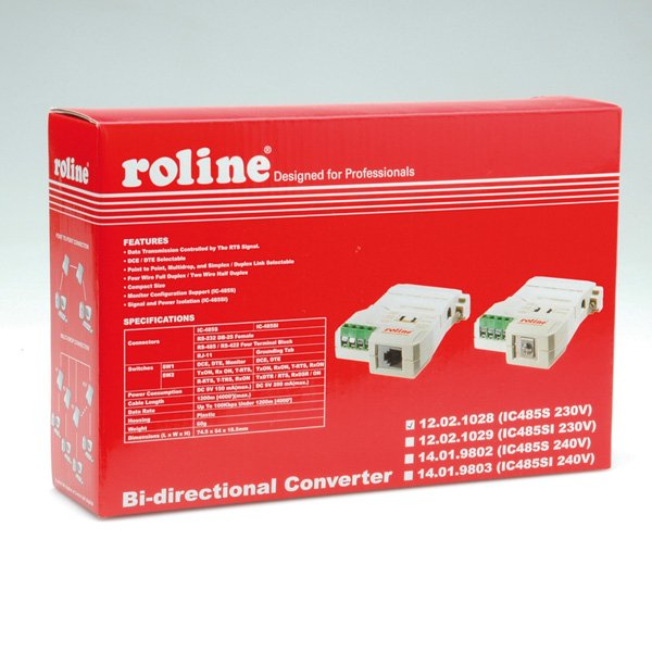 EAN 7611990117161 - ROLINE Converter RS232-RS485, without Galvanic Isolation Gris imagen 1