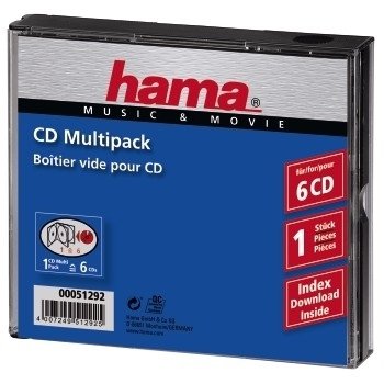EAN 4007249512925 - Hama CD-Multipack 6 6 discos Transparente imagen 1