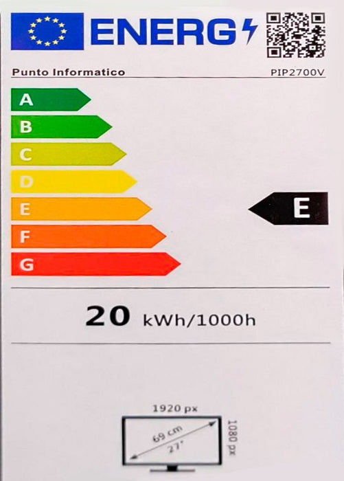 EAN 8435207807190 - PUNTO INFORMÁTICO PiP2700V pantalla para PC 68,6 cm (27") 1920 x 1080 Pixeles Full HD LED Negro imagen 10