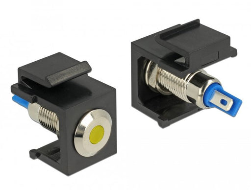 EAN 4043619864621 - DeLOCK 86462 conector Keystone LED Negro, Azul, Acero inoxidable, Amarillo imagen 1