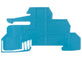 EAN 4008190022440 - Weidmüller WHP WDL2.5/S BL Placa de fijación 20 pieza(s) imagen 1