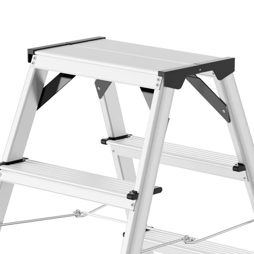 EAN 4007126865717 - Hailo 8657-007 escalera Escalera plegable Aluminio, Negro imagen 2