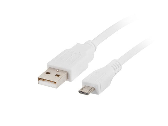 EAN 5901969413670 - Lanberg CA-USBM-10CC-0010-W cable USB USB 2.0 1 m Micro-USB A USB A Blanco imagen 1