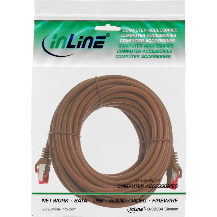 EAN 4043718100385 - InLine 76407K cable de red Marrón 7,5 m Cat6 S/FTP (S-STP) imagen 3