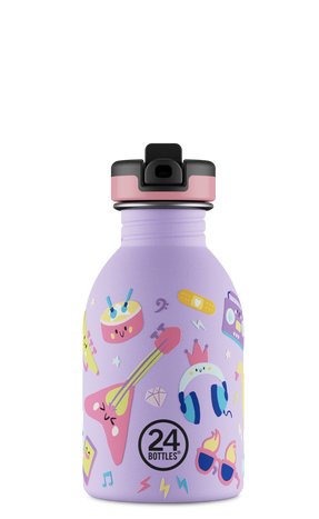 EAN 8059388263066 - 24Bottles Music Friends Uso diario 250 ml Silicona, Acero inoxidable Púrpura imagen 1