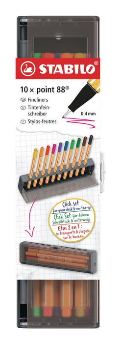 EAN 4006381623834 - STABILO 8810-5 rotulador de punta fina Fino Amarillo, Violeta, Azul, Verde, Negro, Marrón, Rojo, Rosa, Ve imagen 2