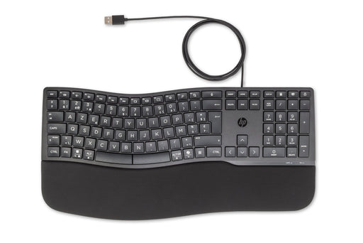 EAN 197498232461 - HP 480 Comfort Wired Keyboard teclado Hogar USB AZERTY Belga Negro imagen 1