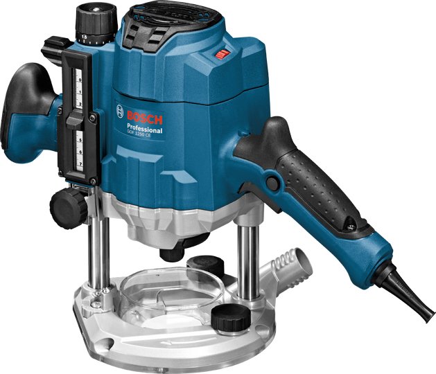 EAN 3165140690058 - Bosch GOF 1250 CE Negro, Azul 24000 RPM 1250 W imagen 1
