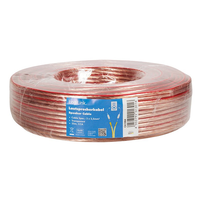 EAN 4052792013016 - LogiLink CA1084 cable de audio 25 m Transparente imagen 3