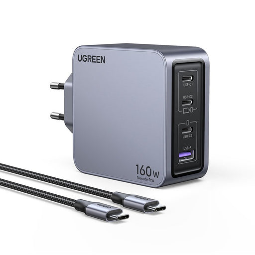 EAN 6941876228775 - Ugreen Nexode Pro 160W GaN Charger with USB-C Cable Universal Negro, Gris Corriente alterna Carga rápida  imagen 2