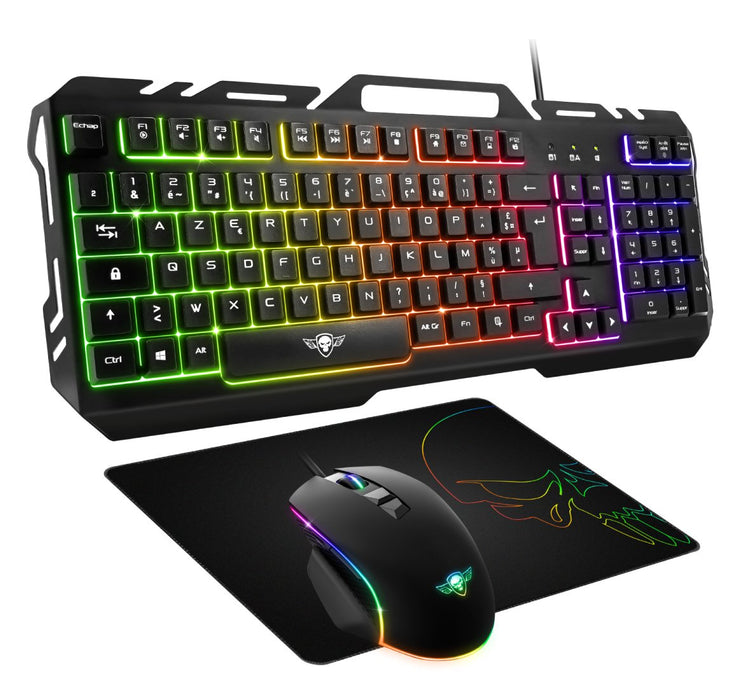 EAN 3700104445741 - Spirit of Gamer PRO MK5 teclado Ratón incluido Juego USB AZERTY Francés Negro imagen 1