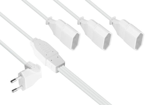 EAN 4066857003249 - Kabelmeister SK0413-W020 base múltiple 2,25 m 3 salidas AC Interior Blanco imagen 1