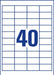 EAN 4004182036518 - Avery 3657 etiqueta autoadhesiva Rectángulo Permanente Blanco 4000 pieza(s) imagen 3