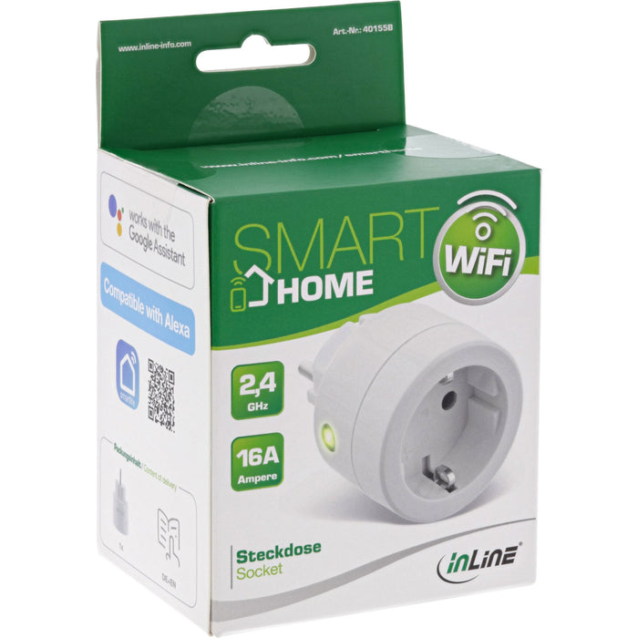 EAN 4043718291021 - InLine 40155B enchufe inteligente 3680 W Blanco imagen 5