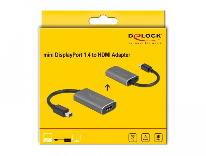 EAN 4043619632008 - DeLOCK 63200 adaptador de cable de vídeo 0,2 m HDMI tipo A (Estándar) Gris imagen 4