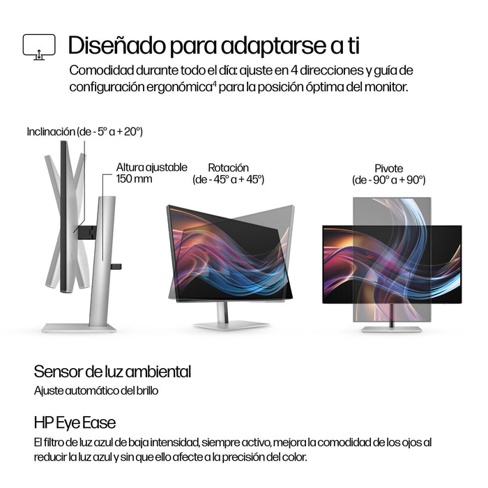 EAN 5715063470237 - HP Series 7 Pro 727pk pantalla para PC 68,6 cm (27") 3840 x 2160 Pixeles 4K Ultra HD LCD Plata imagen 7