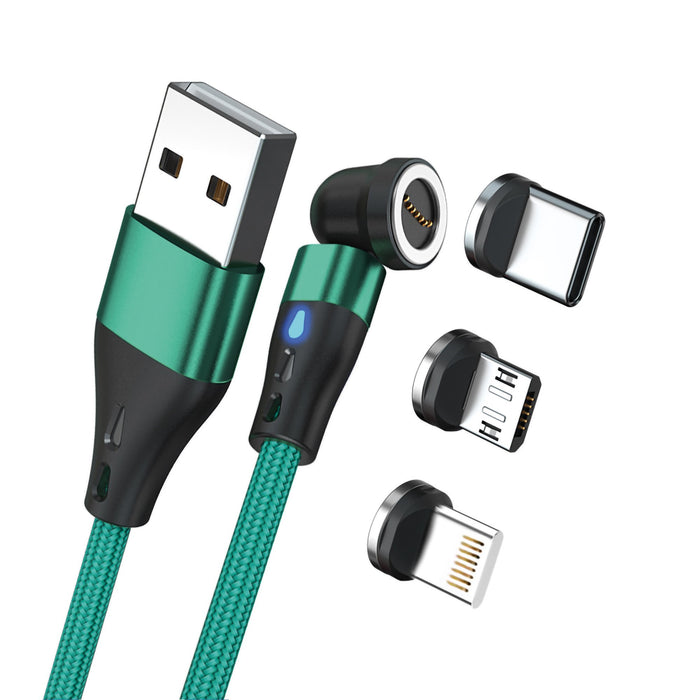 EAN 4040895011664 - RealPower MagneticCharge3 cable USB 2 m USB A Verde imagen 1