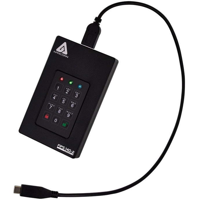 EAN 708326914741 - Apricorn Aegis Fortress L3 4 TB USB tipo A a USB tipo C 3.2 Gen 1 (3.1 Gen 1) Negro imagen 3