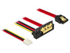 EAN 4043619852352 - DeLOCK 85235 cable de SATA 0,3 m SATA 7-pin + Molex (4-pin) SATA 22-pin Negro imagen 1