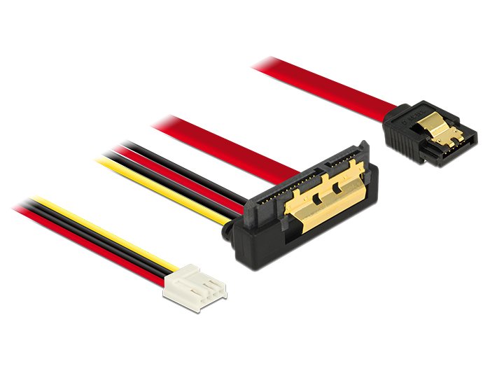 EAN 4043619852352 - DeLOCK 85235 cable de SATA 0,3 m SATA 7-pin + Molex (4-pin) SATA 22-pin Negro imagen 1