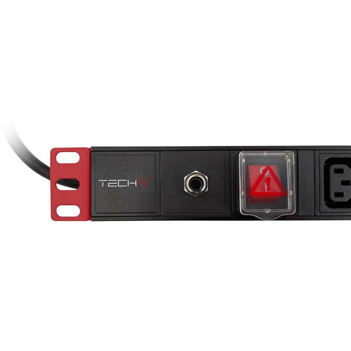 EAN 8051128109559 - Techly I-CASE STRIP-8C unidad de distribución de energía (PDU) 8 salidas AC 1U Negro imagen 4