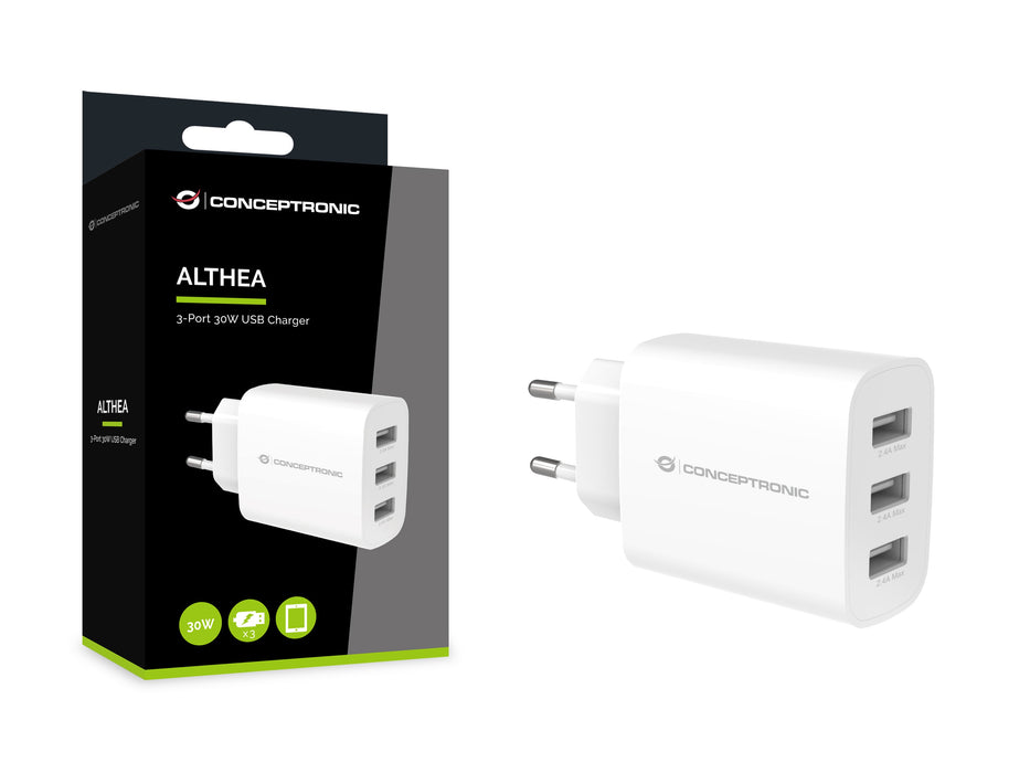 EAN 4015867230909 - Conceptronic ALTHEA13W cargador de dispositivo móvil Universal Blanco Corriente alterna Interior imagen 4