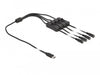 EAN 4043619868025 - DeLOCK 86802 cambiador de género para cable 4 x DC 5.5 x 2.1 mm Negro imagen 2