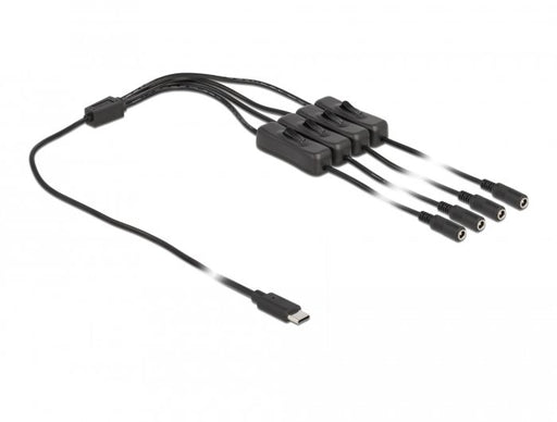 EAN 4043619868025 - DeLOCK 86802 cambiador de género para cable 4 x DC 5.5 x 2.1 mm Negro imagen 2