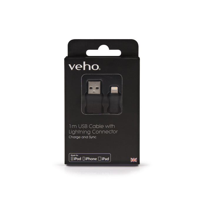 EAN 0040232903984 - Veho Apple Lightning Cable - 20cm/0.7ft 0,2 m Negro imagen 4