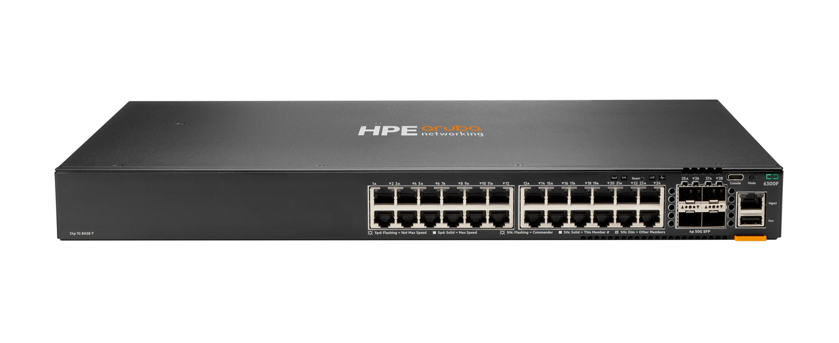 EAN 190017340968 - HPE Aruba Networking CX 6300F 24-port 1GbE and 4-port SFP56 Switch imagen 1