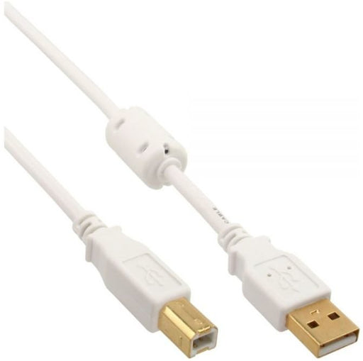 EAN 4043718143818 - Microconnect USBAB2WF cable USB USB 2.0 2 m USB A USB B Blanco imagen 1