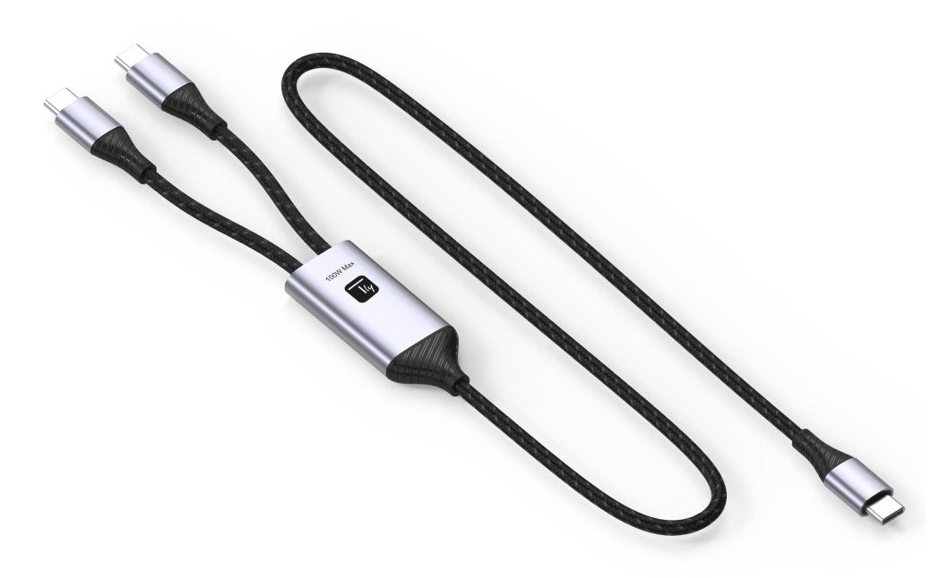 EAN 8059018369533 - Techly ICOC MU2C-2C100W cable USB USB 2.0 1,5 m USB C 2 x USB C 0,48 Gbit/s 100 W Negro, Gris imagen 2