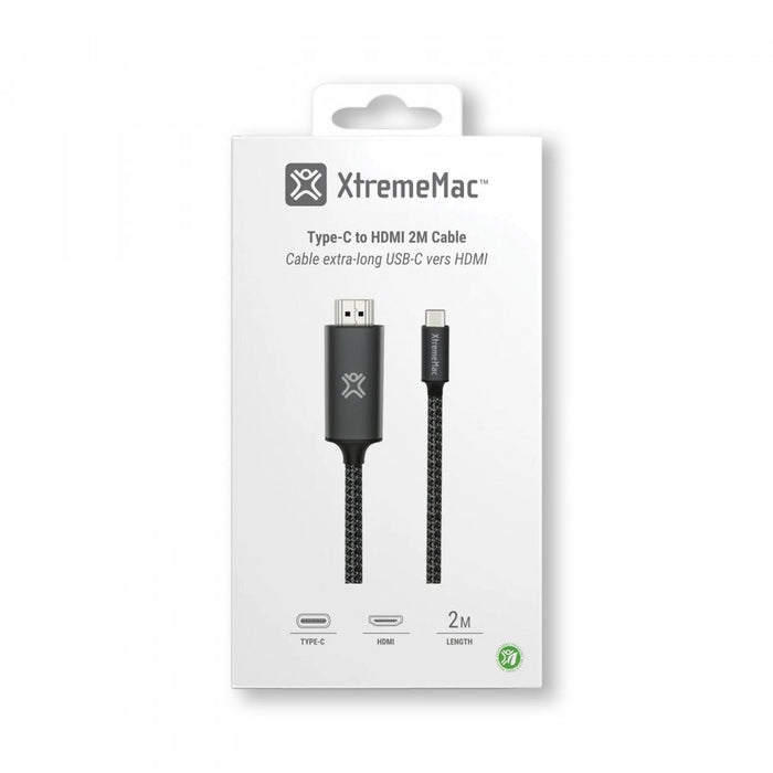 EAN 5453003787242 - MCL XWH-ACH2-13 adaptador de cable de vídeo 2 m USB C HDMI tipo A (Estándar) Gris imagen 4