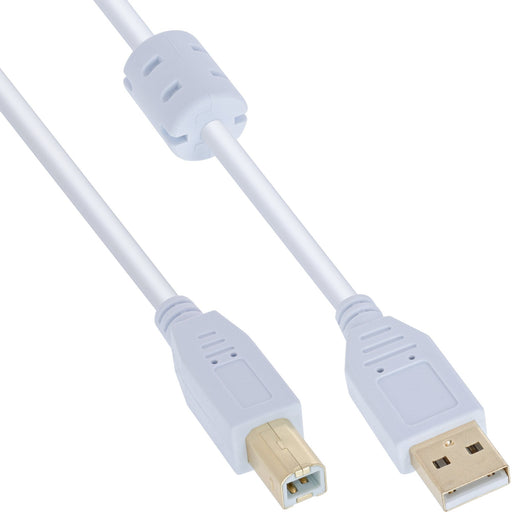 EAN 4043718253081 - InLine 34550W cable USB USB 2.0 10 m USB A USB B Blanco imagen 1