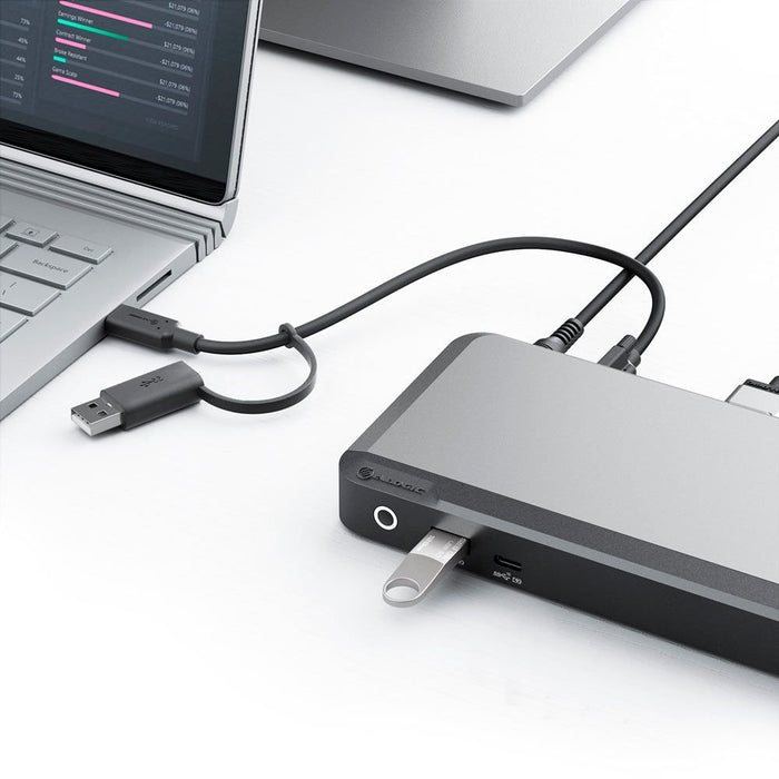 EAN 9350784023803 - ALOGIC DX2 Alámbrico USB 3.2 Gen 1 (3.1 Gen 1) Type-C Negro, Gris imagen 2