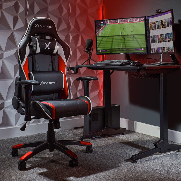 EAN 0094338512663 - X Rocker 5126601 silla para videojuegos Butaca para jugar Asiento acolchado Negro, Rojo imagen 2
