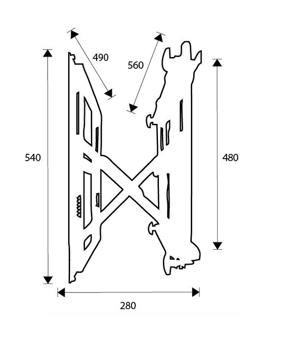 EAN 8016677045109 - DSS OM04510 soporte para pantalla de señalización 152,4 cm (60") Negro imagen 4