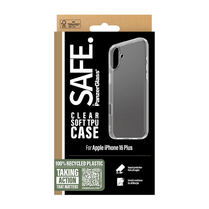 EAN 5715685003288 - PanzerGlass SAFE. by ® TPU Case Transparent iPhone 16 Plus funda para teléfono móvil Transparente imagen 3